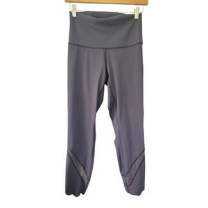 Lululemon Wunder Under Crop II *Roll Down Scallop Full-On Luxtreme 24" Moonwalk
